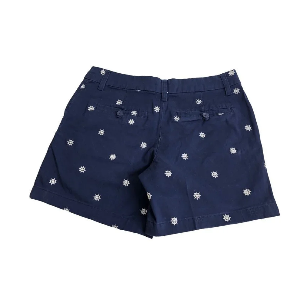 BRITISH KHAKI EMBROIDERED NAUTICAL KHAKI SHORT SZ‎ 2